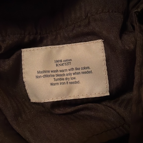 100% cotton Croft & Barrow Dark Brown corduroy pants, 34x32 - Picture 10 of 10